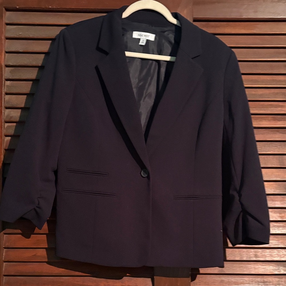 INC International Concepts Dark Blue Women's Blazer